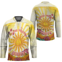 Love Peace Unity Hockey Jersey Hippie Soul Sunflower - Wonder Print Shop
