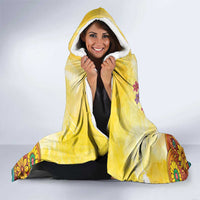 Love Peace Unity Hooded Blanket Hippie Soul Sunflower - Wonder Print Shop
