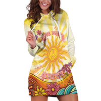 Love Peace Unity Hoodie Dress Hippie Soul Sunflower - Wonder Print Shop