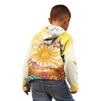 Love Peace Unity Kid Hoodie Hippie Soul Sunflower - Wonder Print Shop