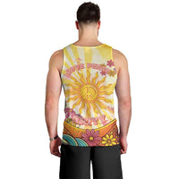 Love Peace Unity Men Tank Top Hippie Soul Sunflower - Wonder Print Shop