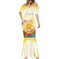 Love Peace Unity Mermaid Dress Hippie Soul Sunflower - Wonder Print Shop