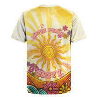 Love Peace Unity Rugby Jersey Hippie Soul Sunflower - Wonder Print Shop