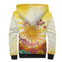 Love Peace Unity Sherpa Hoodie Hippie Soul Sunflower - Wonder Print Shop