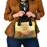 Love Peace Unity Shoulder Handbag Hippie Soul Sunflower - Wonder Print Shop