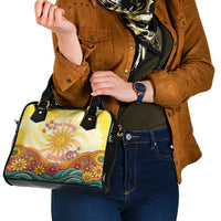 Love Peace Unity Shoulder Handbag Hippie Soul Sunflower - Wonder Print Shop