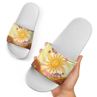 Love Peace Unity Slide Sandals Hippie Soul Sunflower - Wonder Print Shop