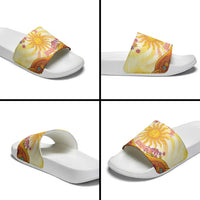 Love Peace Unity Slide Sandals Hippie Soul Sunflower - Wonder Print Shop