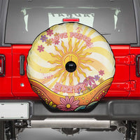 Love Peace Unity Spare Tire Cover Hippie Soul Sunflower - Wonder Print Shop