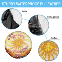 Love Peace Unity Spare Tire Cover Hippie Soul Sunflower - Wonder Print Shop