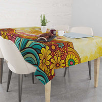 Love Peace Unity Tablecloth Hippie Soul Sunflower - Wonder Print Shop