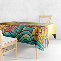 Love Peace Unity Tablecloth Hippie Soul Sunflower - Wonder Print Shop