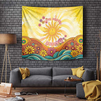 Love Peace Unity Tapestry Hippie Soul Sunflower - Wonder Print Shop
