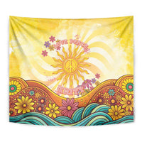 Love Peace Unity Tapestry Hippie Soul Sunflower - Wonder Print Shop