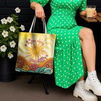 Love Peace Unity Tote Bag Hippie Soul Sunflower - Wonder Print Shop