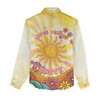 Love Peace Unity Women Casual Shirt Hippie Soul Sunflower - Wonder Print Shop