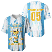Custom Argentina World Final Football Baseball Jersey Back To Back 2022 2026