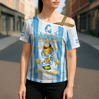 Custom Argentina World Final Football Cross Shoulder Shirt Back To Back 2022 2026