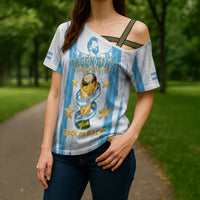 Custom Argentina World Final Football Cross Shoulder Shirt Back To Back 2022 2026