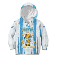 Custom Argentina World Final Football Kid Hoodie Back To Back 2022 2026