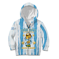 Custom Argentina World Final Football Kid Hoodie Back To Back 2022 2026
