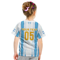 Custom Argentina World Final Football Kid T Shirt Back To Back 2022 2026