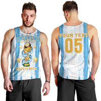 Custom Argentina World Final Football Men Tank Top Back To Back 2022 2026