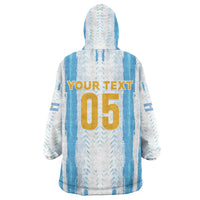 Custom Argentina World Final Football Wearable Blanket Hoodie Back To Back 2022 2026