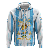 Custom Argentina World Final Football Zip Hoodie Back To Back 2022 2026