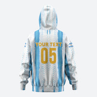 Custom Argentina World Final Football Zip Hoodie Back To Back 2022 2026