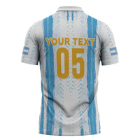 Custom Argentina World Final Football Zipper Polo Shirt Back To Back 2022 2026
