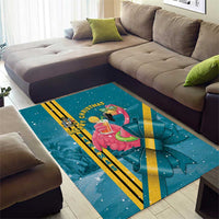 Bahamas Christmas Area Rug Merry Mingo Tropical Vibes - Wonder Print Shop