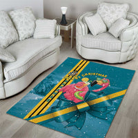 Bahamas Christmas Area Rug Merry Mingo Tropical Vibes - Wonder Print Shop