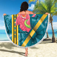 Bahamas Christmas Beach Blanket Merry Mingo Tropical Vibes - Wonder Print Shop