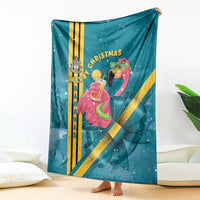 Bahamas Christmas Blanket Merry Mingo Tropical Vibes - Wonder Print Shop