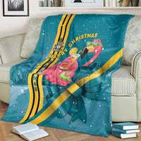 Bahamas Christmas Blanket Merry Mingo Tropical Vibes - Wonder Print Shop