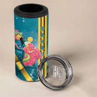 Bahamas Christmas 4 in 1 Can Cooler Tumbler Merry Mingo Tropical Vibes - Wonder Print Shop