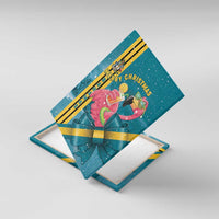 Bahamas Christmas Canvas Wall Art Merry Mingo Tropical Vibes - Wonder Print Shop