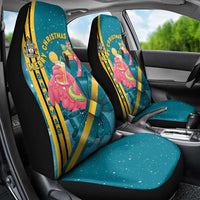 Bahamas Christmas Car Seat Cover Merry Mingo Tropical Vibes - Wonder Print Shop
