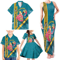 Bahamas Christmas Family Matching Tank Maxi Dress and Hawaiian Shirt Merry Mingo Tropical Vibes - Wonder Print Shop