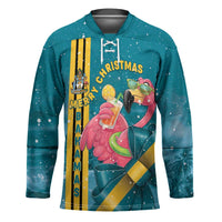 Bahamas Christmas Hockey Jersey Merry Mingo Tropical Vibes - Wonder Print Shop
