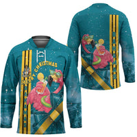 Bahamas Christmas Hockey Jersey Merry Mingo Tropical Vibes - Wonder Print Shop