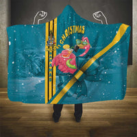 Bahamas Christmas Hooded Blanket Merry Mingo Tropical Vibes - Wonder Print Shop