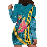 Bahamas Christmas Hoodie Dress Merry Mingo Tropical Vibes - Wonder Print Shop