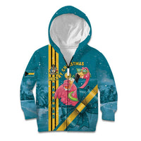Bahamas Christmas Kid Hoodie Merry Mingo Tropical Vibes - Wonder Print Shop
