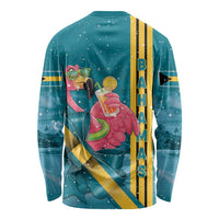Bahamas Christmas Long Sleeve Shirt Merry Mingo Tropical Vibes - Wonder Print Shop
