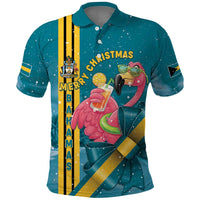 Bahamas Christmas Polo Shirt Merry Mingo Tropical Vibes - Wonder Print Shop