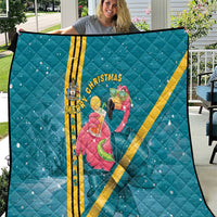 Bahamas Christmas Quilt Merry Mingo Tropical Vibes - Wonder Print Shop