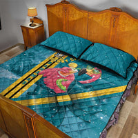 Bahamas Christmas Quilt Bed Set Merry Mingo Tropical Vibes - Wonder Print Shop