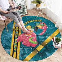 Bahamas Christmas Round Carpet Merry Mingo Tropical Vibes - Wonder Print Shop